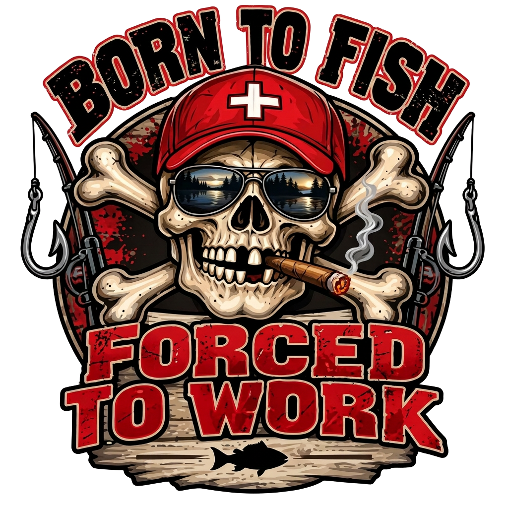 Born to fish merch design